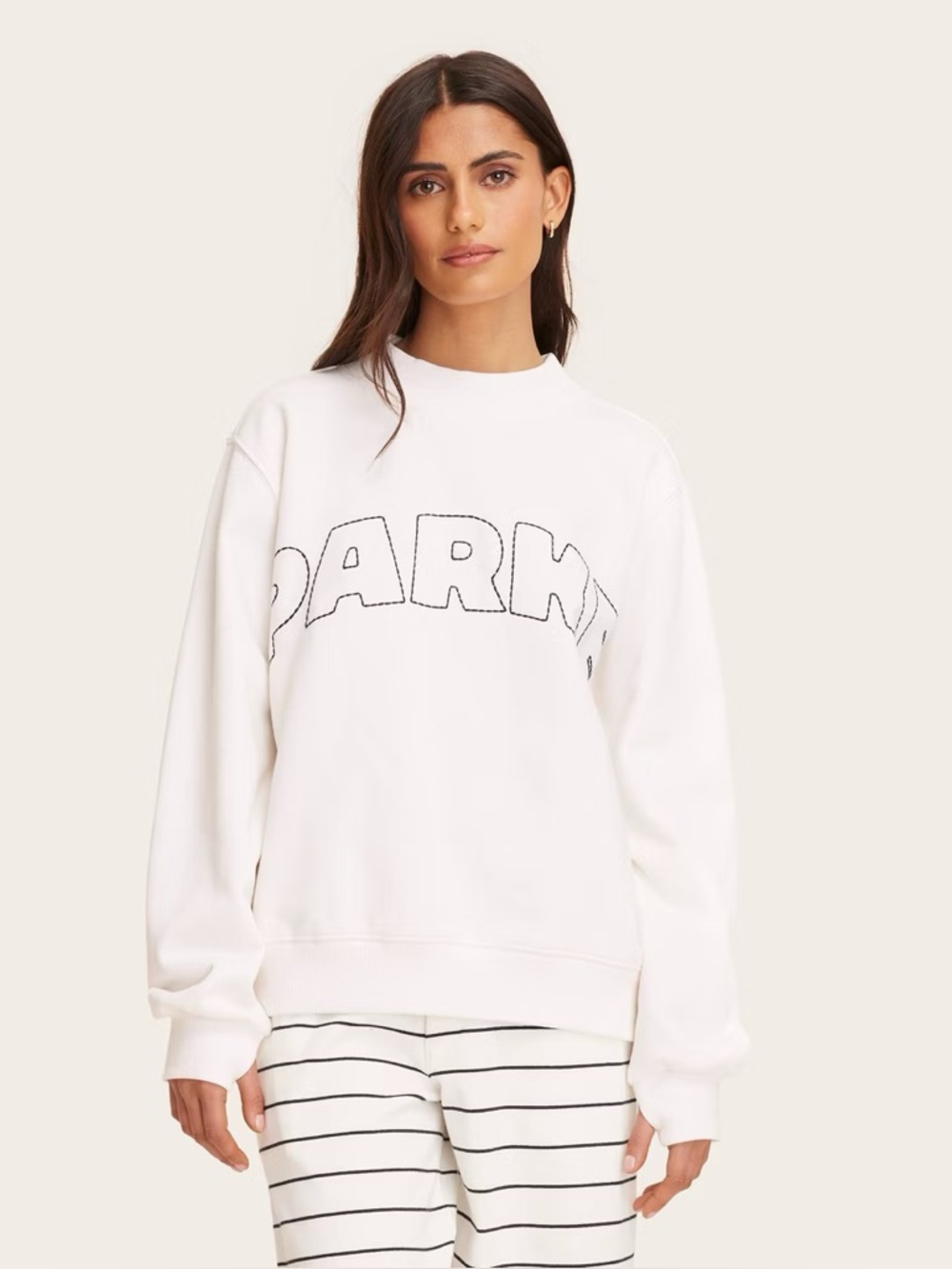 🎯❤️ Cream Mockneck Pullover Sweatshirt  - PARKE x TARGET - Size L/XL